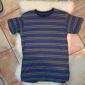 Loose fit striped tee shirt